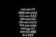 Handmadefont3, a Handwritten Font by Megasetcollections (Thumbnail 8 of 8)
