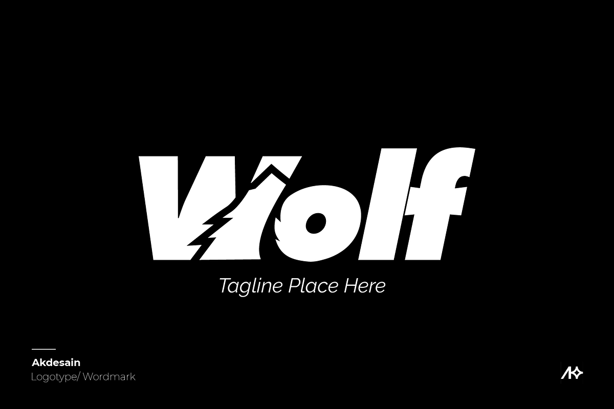 Wolf Wordmark Logo, a Branding & Logo Template by Akdesain