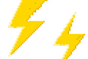 Yellow pixel lightning bolt set, a Decorative Illustration by Tati_Kli (Thumbnail 3 of 3)