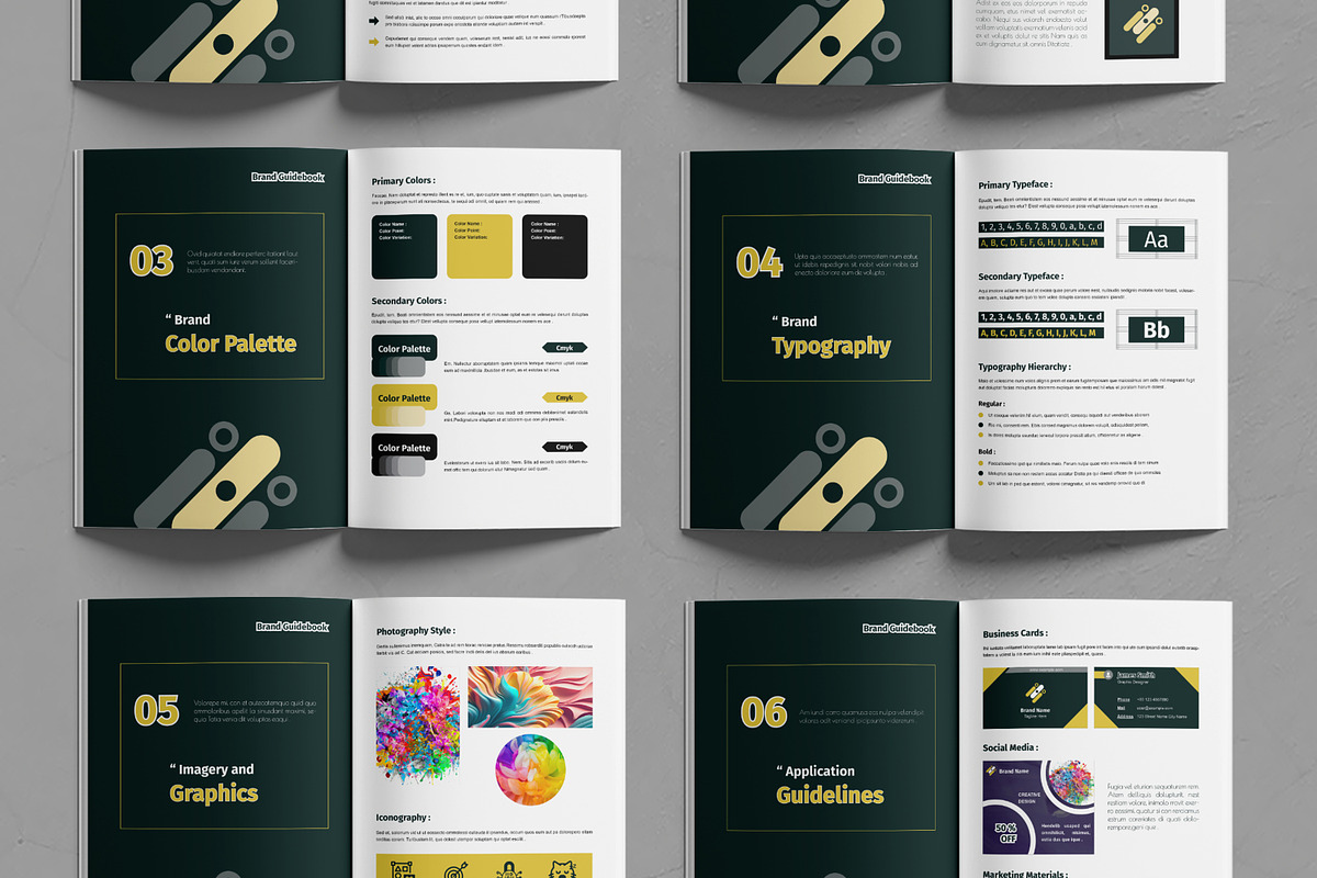 Brand Guidebook Template, a Brochure Template by MightyDesign (Photo 3 of 7)