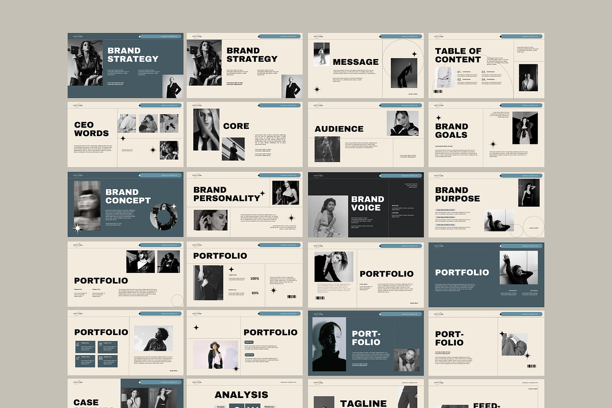 Brand Strategy Google Slide Template, a Presentation Template by ...