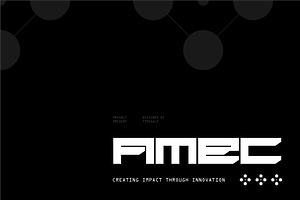 Amec - Futuristic Display Font