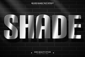 Silver Shade Editable Text Effect