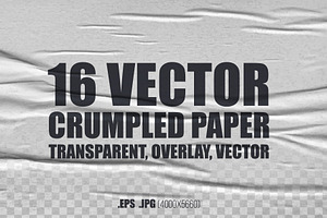 Crumpled Paper - Vector Set