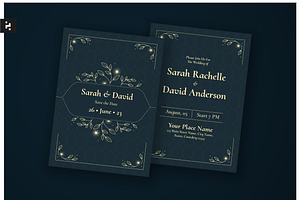 Elegant Floral Wedding Invitation, an Invitation Template by Neermana