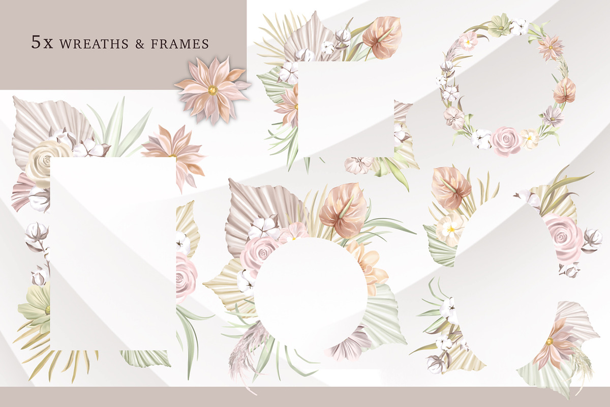 Boho Tropical Floral, a Decorative Illustration by Rachel Art Studio (Photo 8 of 9)