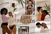 Girlfriends abstract collection., a Person Illustration by EasyArt (Thumbnail 1 of 12)