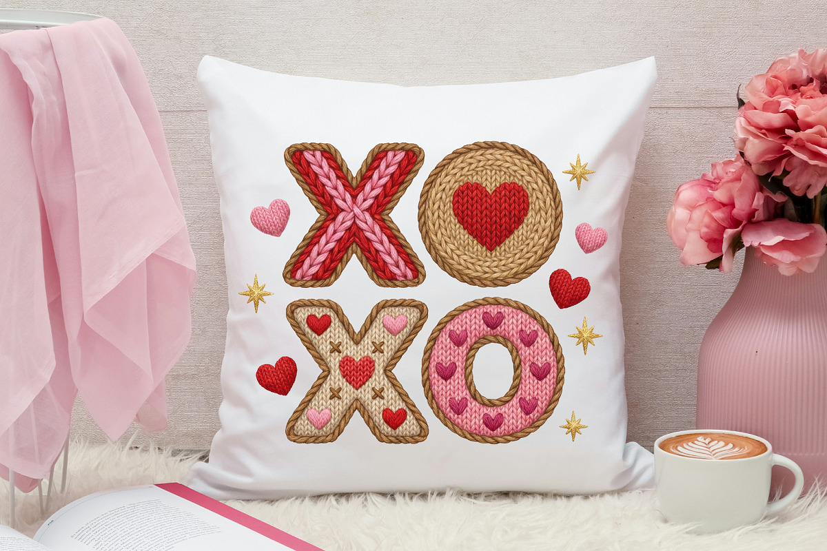 Xoxo Embroidery PNG, Valentine's Day, an Illustration by Canvas Craft (Photo 6 of 7)