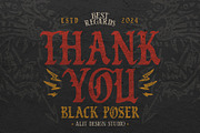 Black Poser Blackletter Typeface, a Blackletter Font by alit design (Thumbnail 17 of 17)