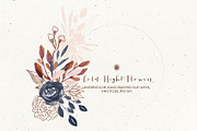 Cold Night Flowers, a Decorative Illustration by Webvilla Studio (Thumbnail 3 of 6)