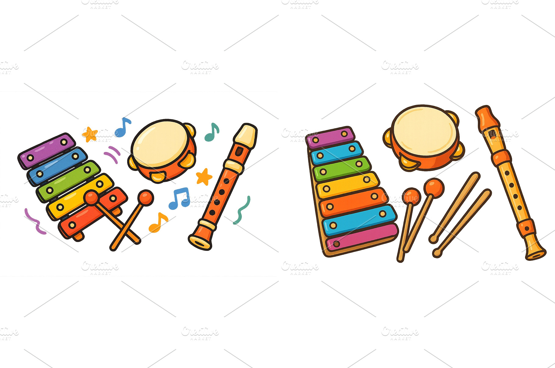 Colorful percussion instruments and, an Arts & Entertainment Photo by ZinetroN