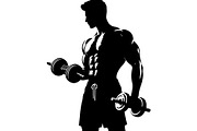 Bodybuilder Silhouette Bundle, an Object Graphic by Creativeshirt (Thumbnail 6 of 13)