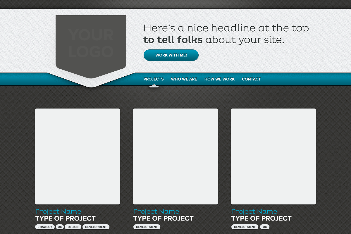 Premium One-Page Website, a Templates & Theme by SarahMick