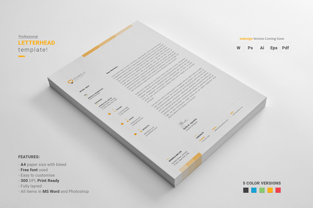 Letterhead, a Stationery Template by Diverter (Photo 4 of 5)