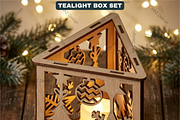 Christmas Lantern Laser Cut Files, a Graphic by AtacanDigital (Thumbnail 2 of 2)