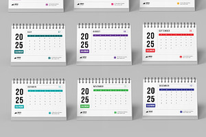 Desk Calender Design 2025