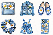 Watercolor Summer Daisy Clipart, an Illustration by OK Design (Thumbnail 4 of 5)