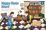 Happy Home Hours – Digital Painting, a Work Illustration by CreativeValuation (Thumbnail 1 of 11)