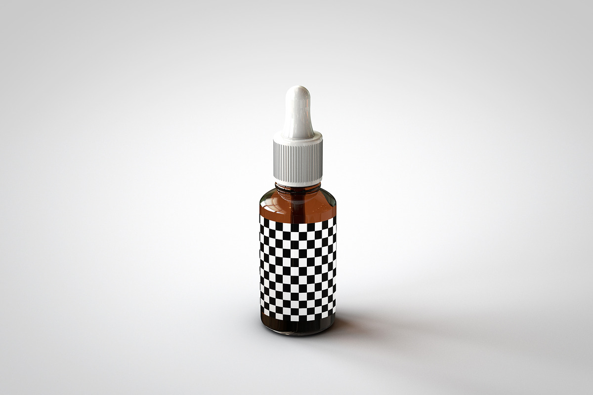 Amber Dropper Bottle Mock-Up & Box, a Household Mockup by TSOBG (Photo 4 of 20)