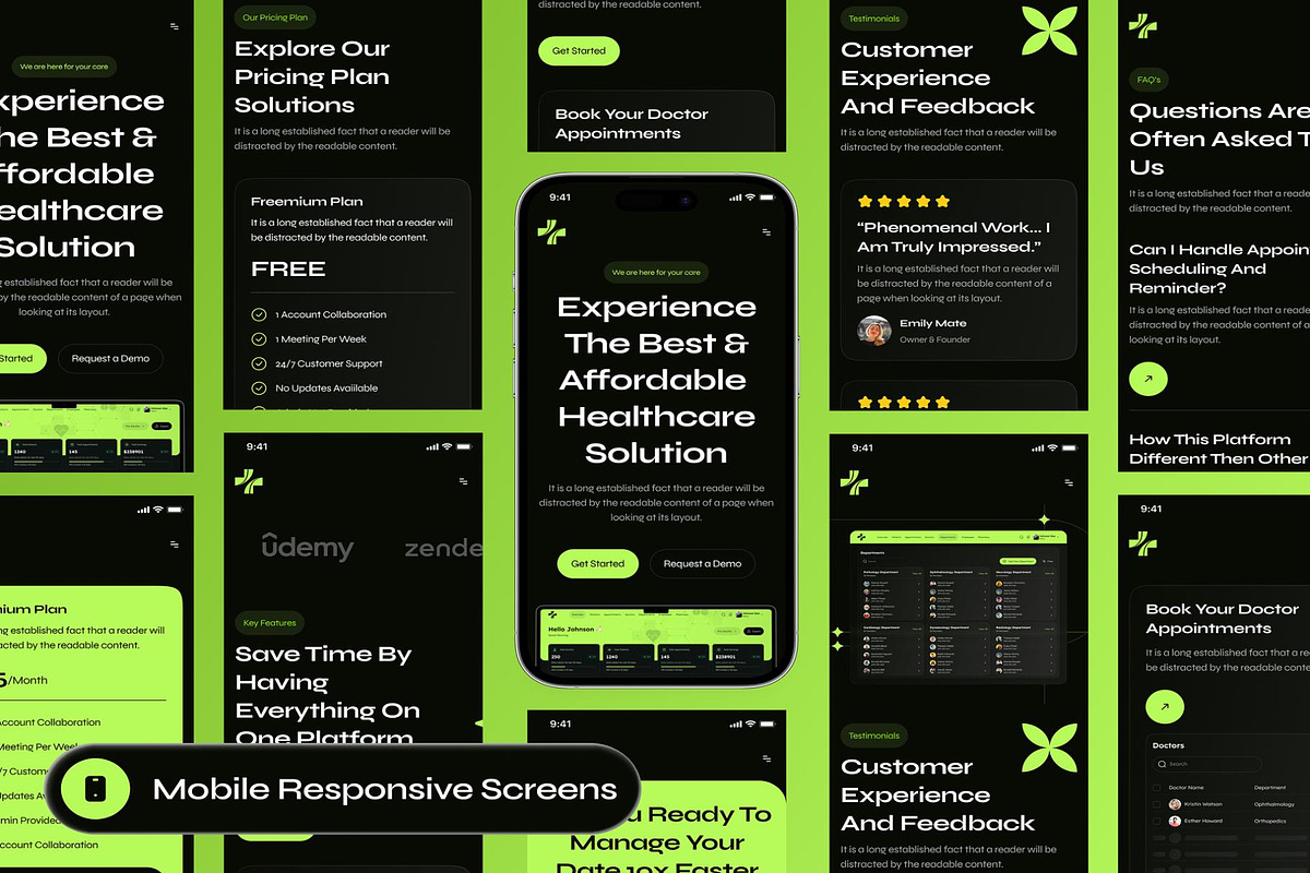Prinstin SaaS Medical Website Framer, an UI Kit Template by Lumina_ui_ux202 (Photo 9 of 10)