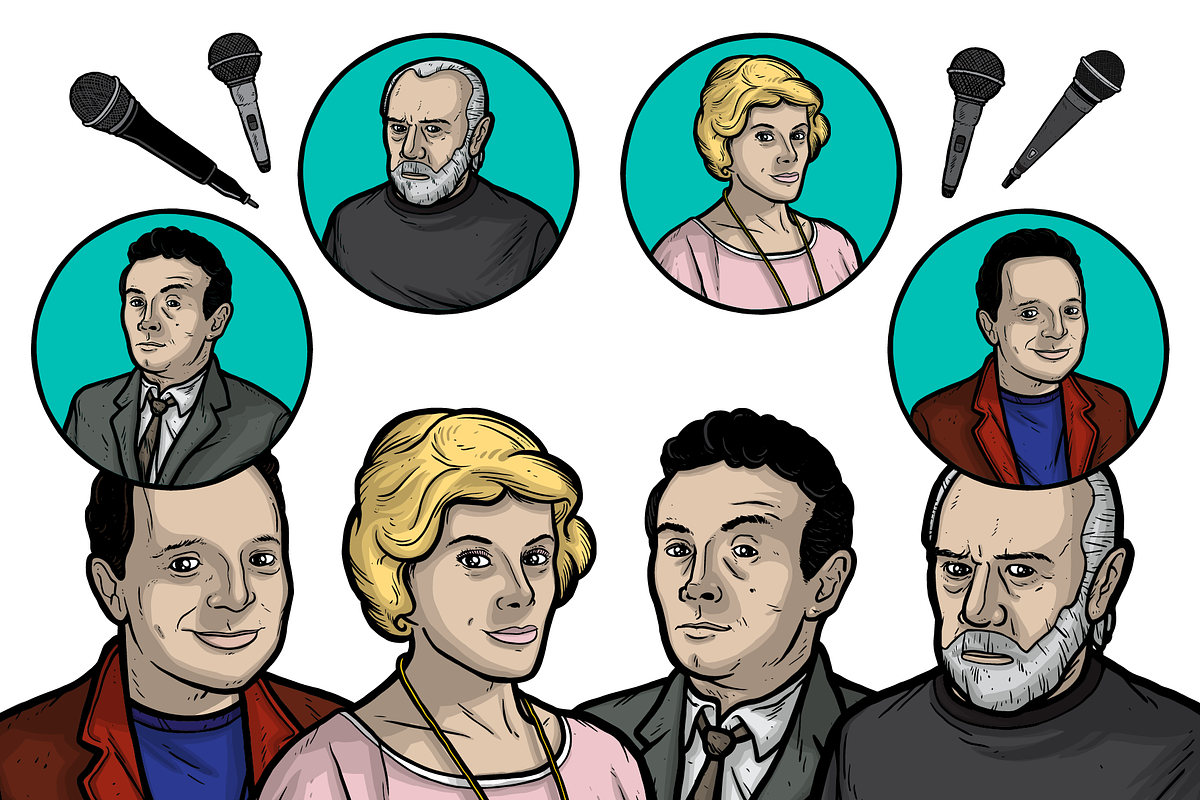 Hysterical Figures (Comedians), an Illustration by Vectory by BSC (Photo 2 of 3)