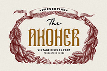 Akoher - Vintage Decorative Font