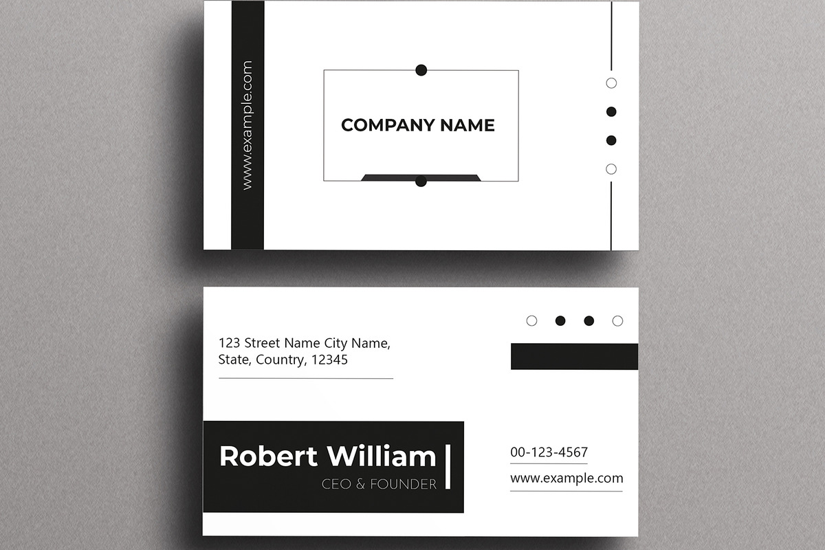 Minimal Business Card Template, a Business Card Template by MightyDesign (Photo 3 of 6)