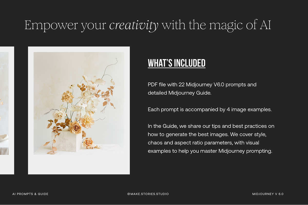 Midjourney Prompts Chic Lifestyle, a Person Photo by Make Stories Studio (Photo 8 of 9)
