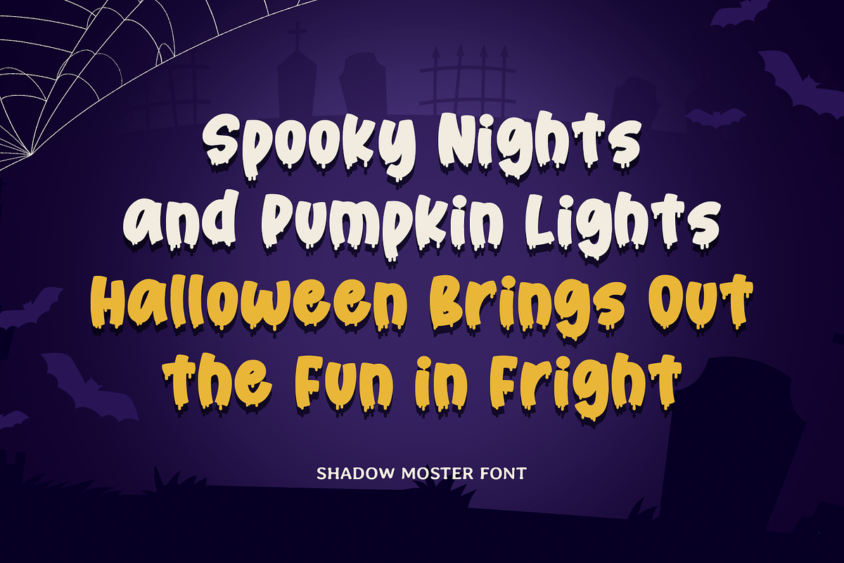 SHADOW MONSTER - Halloween Font, a Handwritten Font by Mozatype (Photo 5 of 10)