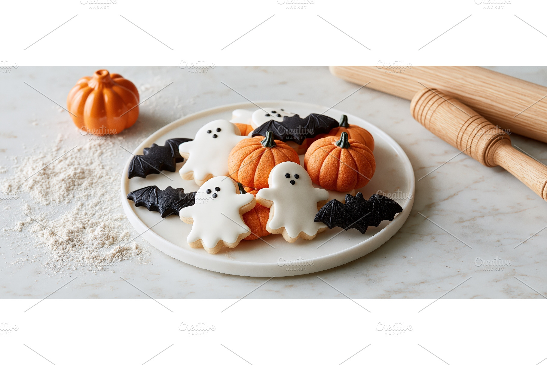 Halloween Decorated Cookies with, a Food & Drink Photo by piter.goskov