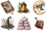 Cute Vintage Aesthetic Halloween Cli, an Illustration by DreamArtGraphic (Thumbnail 4 of 6)