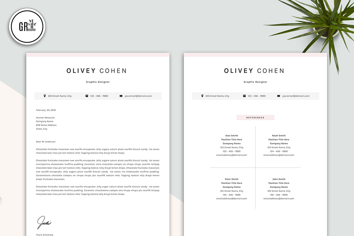Creative Resume CV Template, a Resume Template by GResume (Photo 4 of 7)