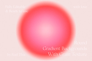 Round Circle Gradient Textures PS