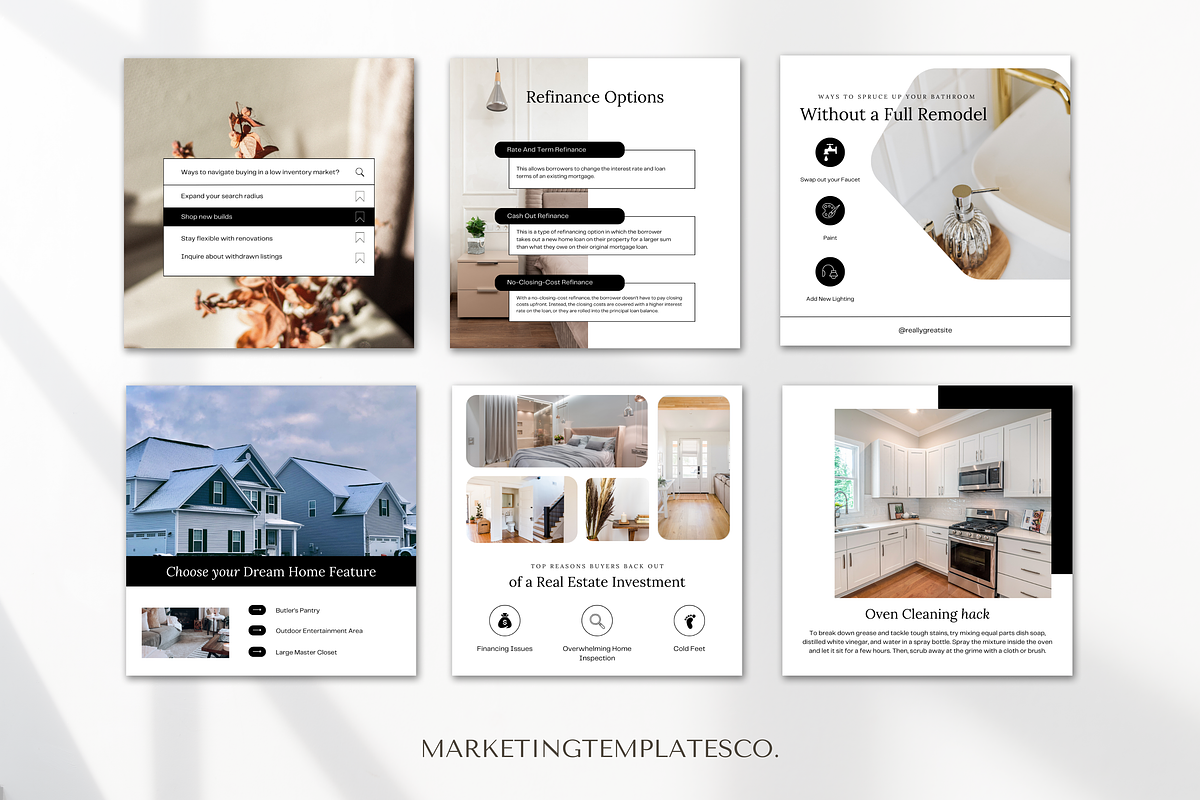 November Real Estate Instagram Posts, a Social Media Template by Marketing Templates Co. (Photo 2 of 10)