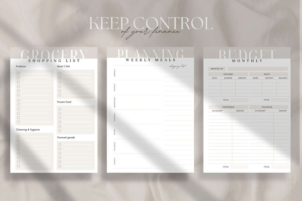 Yearly budget Planner Template, a Magazine Template by Marketello Studio (Photo 4 of 12)