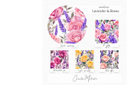 Lavender & Roses Digital Paper, a Texture Graphic by Creative Matrix82 (Thumbnail 2 of 4)
