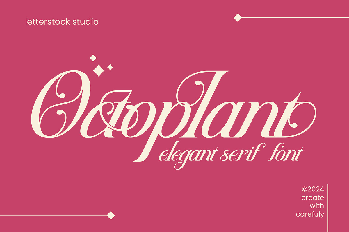Octoplant, a Serif Font by LetterStock (Photo 1 of 6)