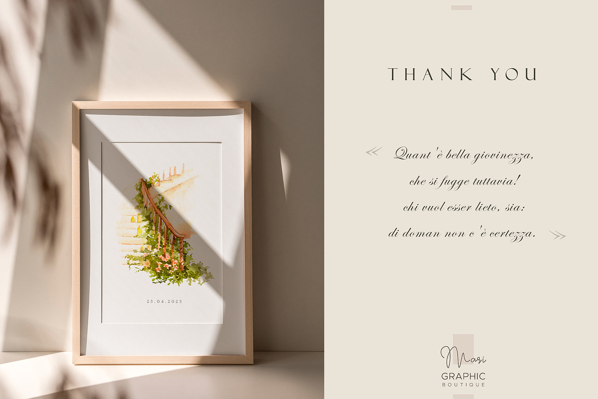 Watercolor wedding flowers, a Seasonal Illustration by MariGraphic boutique (Photo 10 of 10)