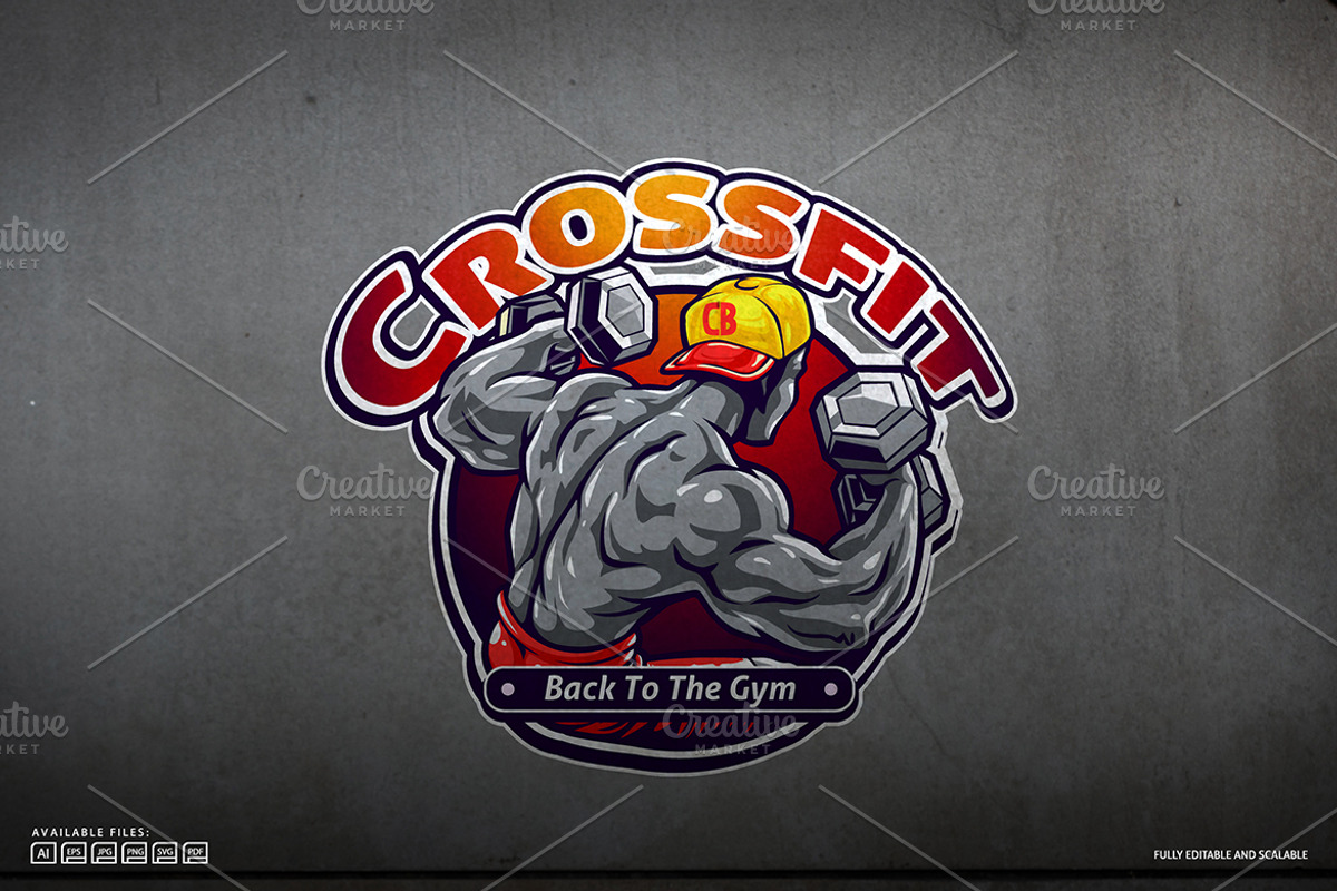 Crossfit Logo Template, a Branding & Logo Template by Kongstones_std (Photo 3 of 5)