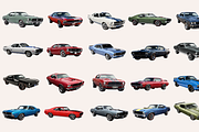 40 Muscle Cars Premium PNG Clipart, a Graphic by Graphicspixel (Thumbnail 3 of 6)