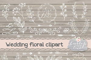 Vector floral clip arts