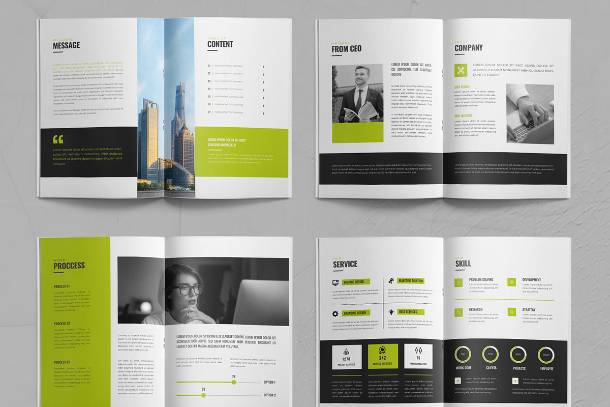 Company Profile Brochure Layout, a Brochure Template by ContestDesign (Photo 3 of 3)