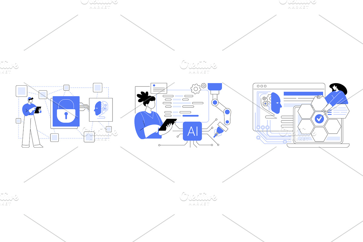 Decentralized and Automated, a Technology Illustration by Visual Generation