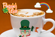 Penguin's Luck Digital Clipart, a Seasonal Illustration by Cozy Cat Design (Thumbnail 5 of 6)