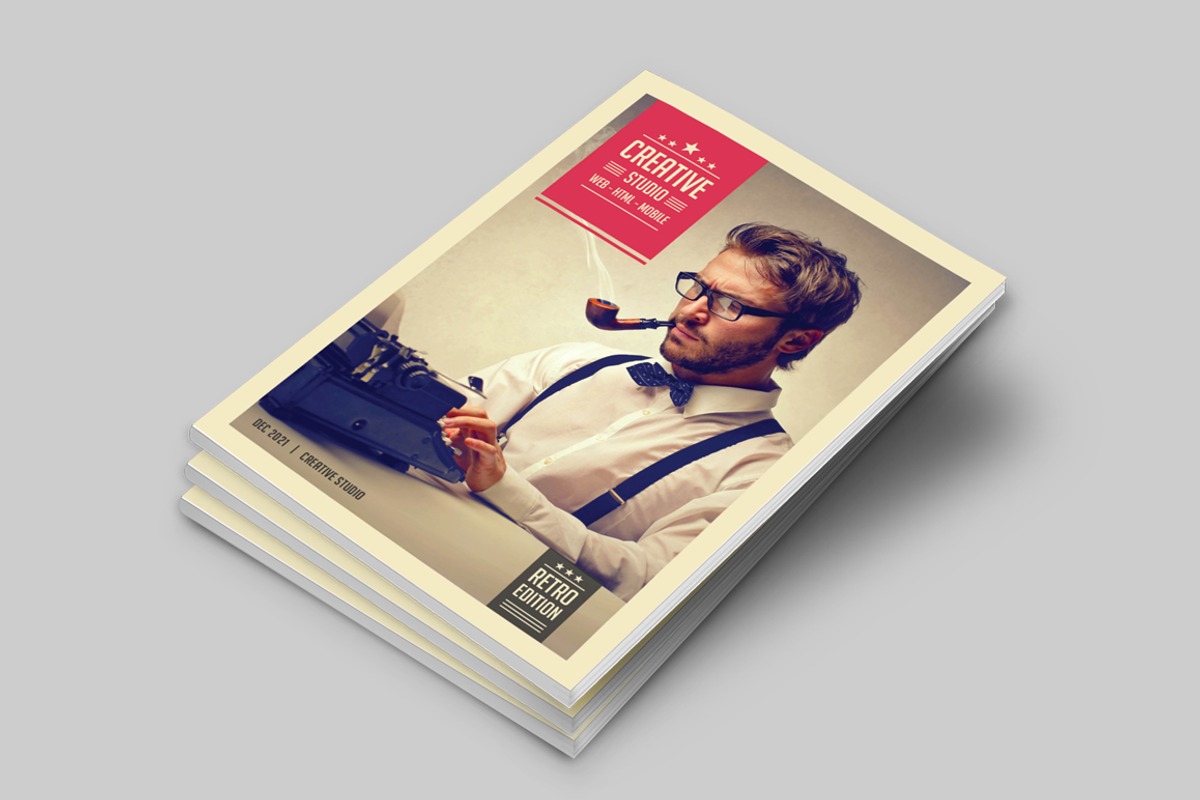Retro Style Business Newsletter, a Brochure Template by Jaisivakumar (Photo 2 of 16)