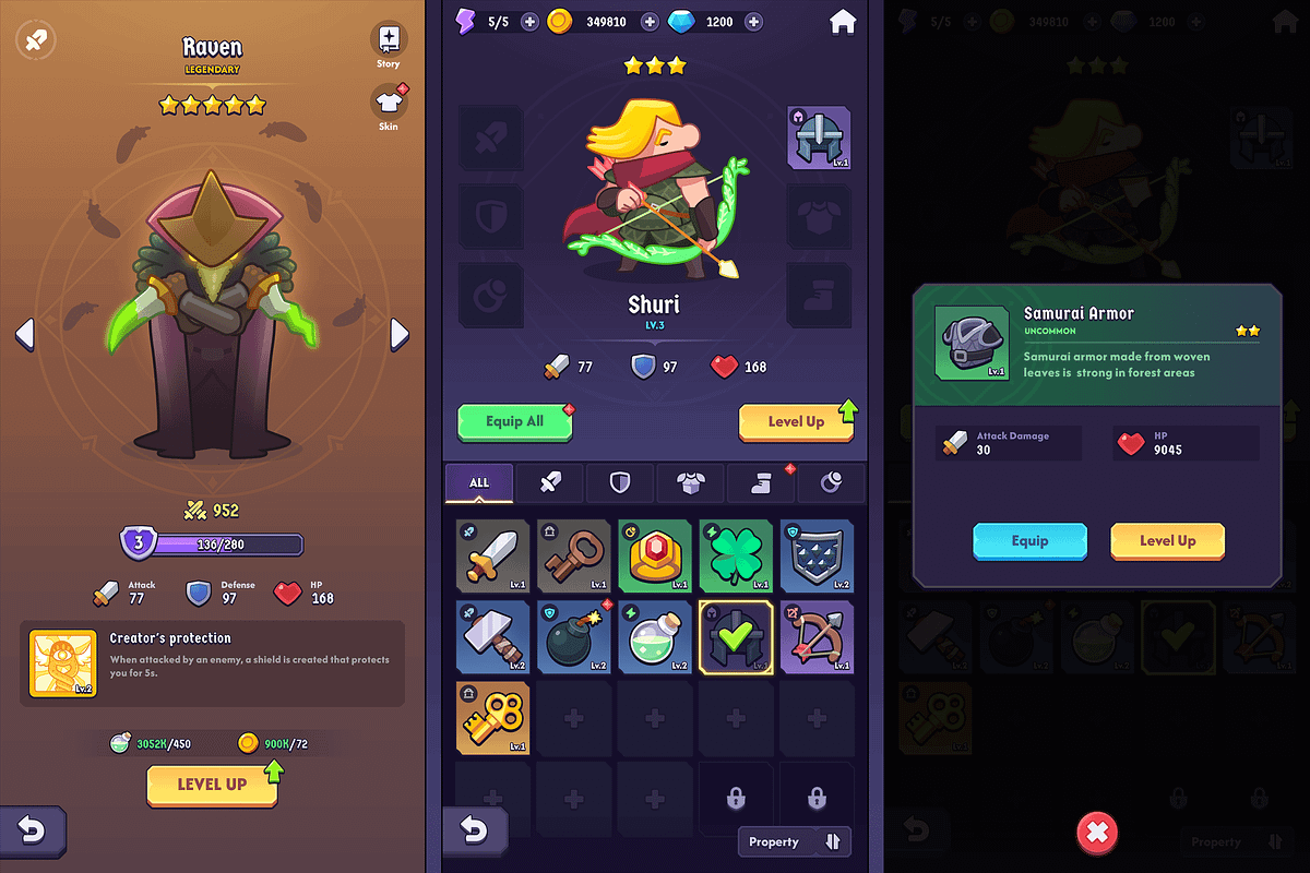 GUI Pro - Fantasy Hero, an UI Kit Template by LAYERLAB (Photo 20 of 29)
