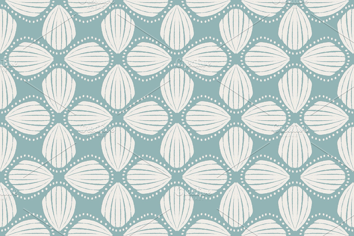 Abstract Floral Ikat Pattern, a Pattern Graphic by PPEthnicDecorPattern (Photo 1 of 7)