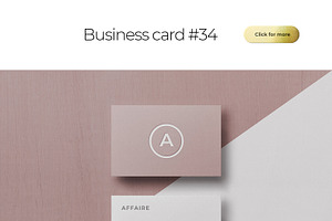 Business Card Bundle Template Mockup