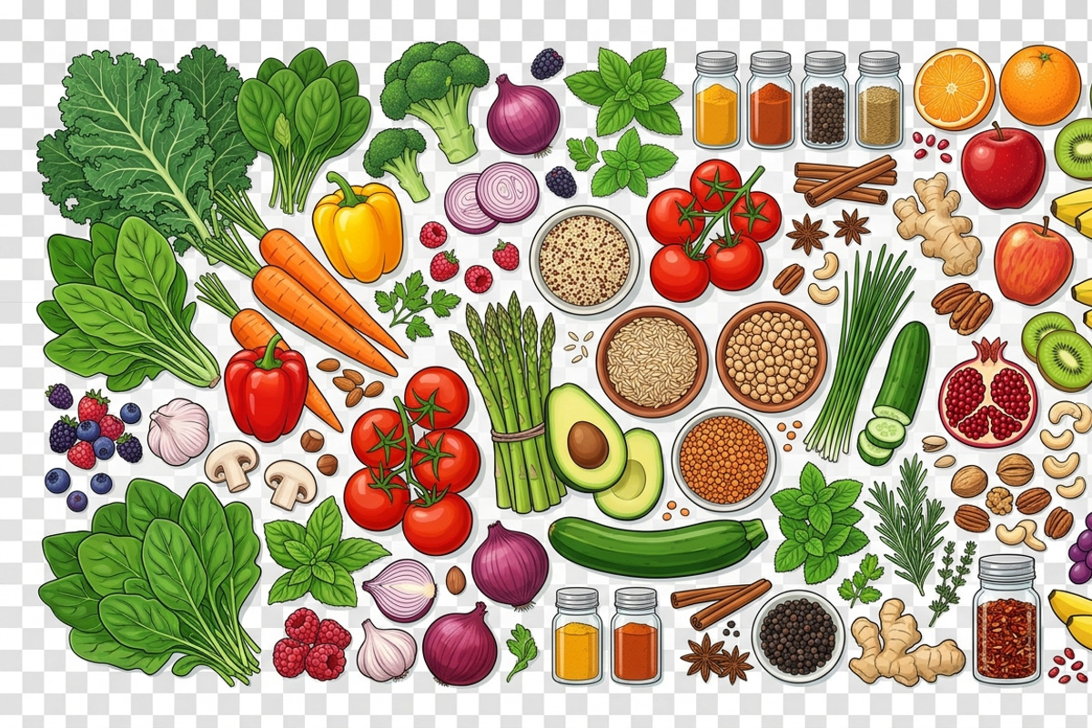 39 Vector Healthy Food Ingredients, an Object Graphic by adenpinkstore (Photo 16 of 16)