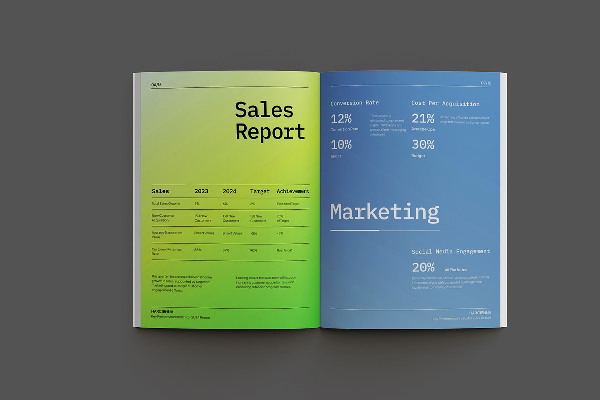 Elegant KPI Report preview 5